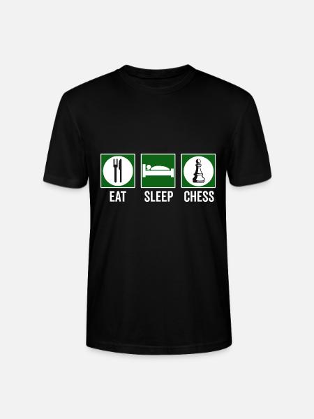 Eat Sleep Chess Chess Quote - Stanley/Stella CRAFTER Unisex Organic T-Shirt - black