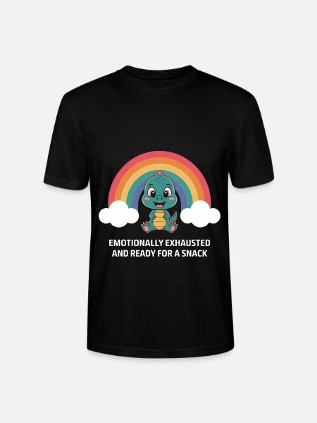 Épuisement émotionnel et collations - T-shirt bio CRAFTER Stanley Stella Unisexe - noir
