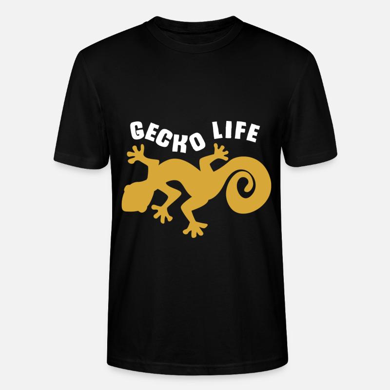 Gecko - Stanley/Stella Unisex Bio-T-Shirt CRAFTER - Schwarz