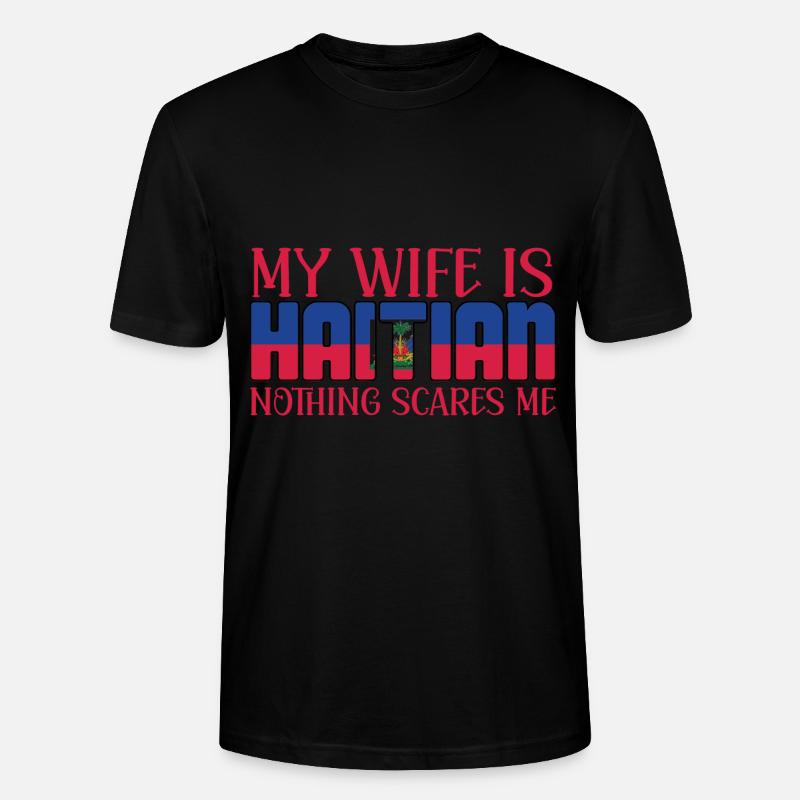 Haiti Ehefrau - Stanley/Stella Unisex Bio-T-Shirt CRAFTER - Schwarz