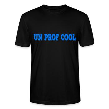 Un Prof Cool Ein cooler Französisch Lehrer - Stanley/Stella Unisex Bio-T-Shirt CRAFTER - Schwarz - Vorne - Alina (178cm) & Michal (187cm)