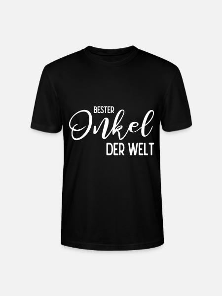 Bester Onkel der Welt - Stanley/Stella Unisex Bio-T-Shirt CRAFTER - Schwarz