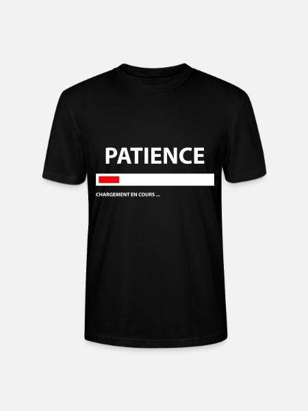 Loading Patience - Stanley/Stella Unisex Bio-T-Shirt CRAFTER - Schwarz
