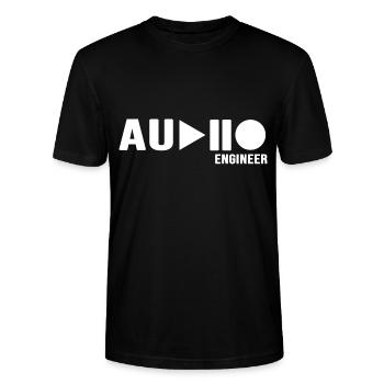 Audio Sound Engineering DJ à la console de mixage Soundguy - T-shirt bio CRAFTER Stanley Stella Unisexe - noir - Devant - Alina (178cm) & Michal (187cm)