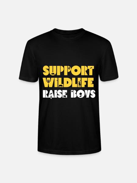 Mamá de niños apoya a los niños criados con vida silvestre - Camiseta unisex ecológica CRAFTER de Stanley/Stella - negro