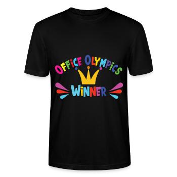 Office - Stanley/Stella CRAFTER Unisex Organic T-Shirt - black - Front - Alina (178cm) & Michal (187cm)