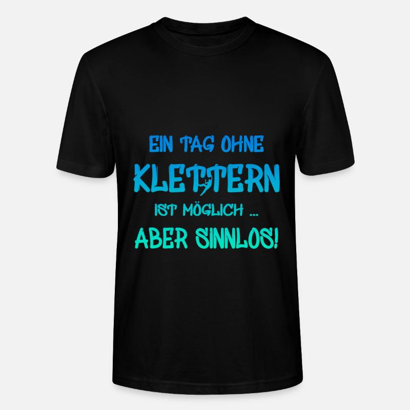 Klettern - Stanley/Stella Unisex Bio-T-Shirt CRAFTER - Schwarz