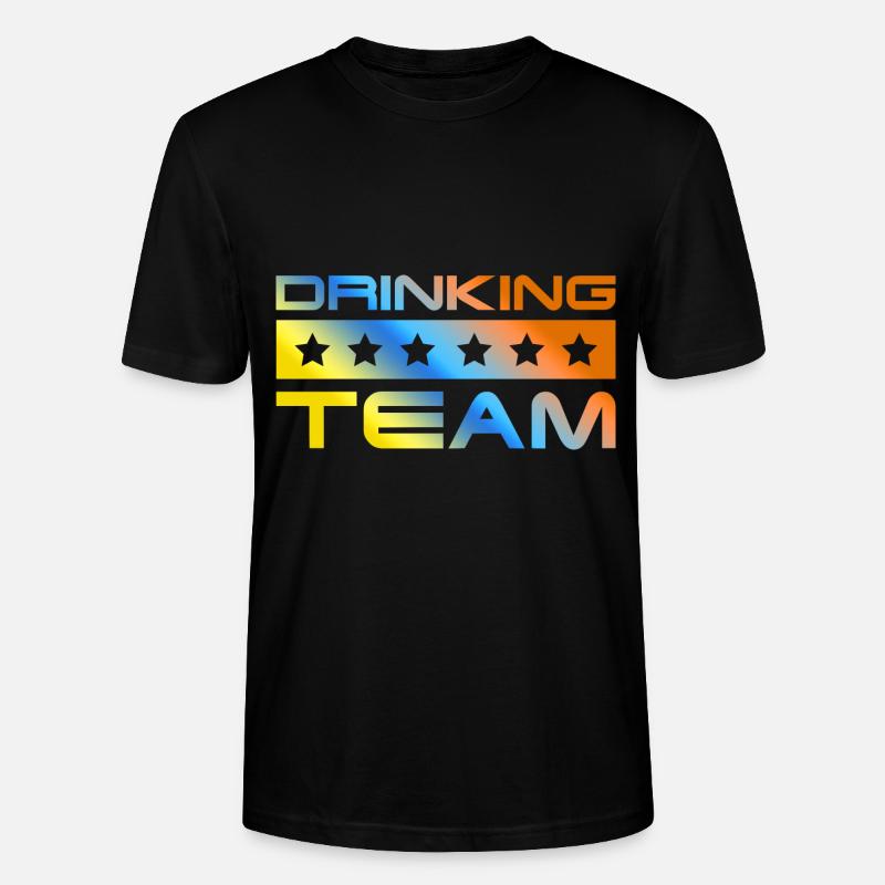 Drinking Crew Bunt - Stanley/Stella Unisex Bio-T-Shirt CRAFTER - Schwarz