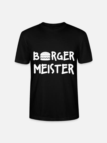 Burger Meister - Stanley/Stella Unisex Bio-T-Shirt CRAFTER - Schwarz
