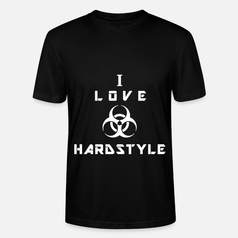 I Love Hardstyle - Stanley/Stella Unisex Bio-T-Shirt CRAFTER - Schwarz