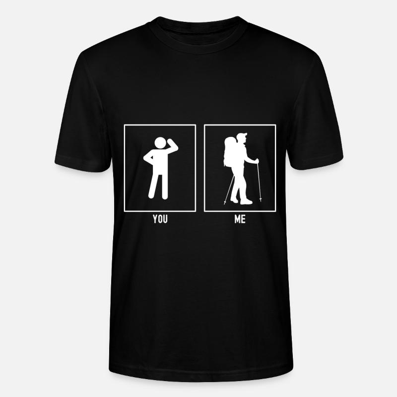 Du - Ich - Wanderer Hobby - T-shirt bio CRAFTER Stanley Stella Unisexe - noir