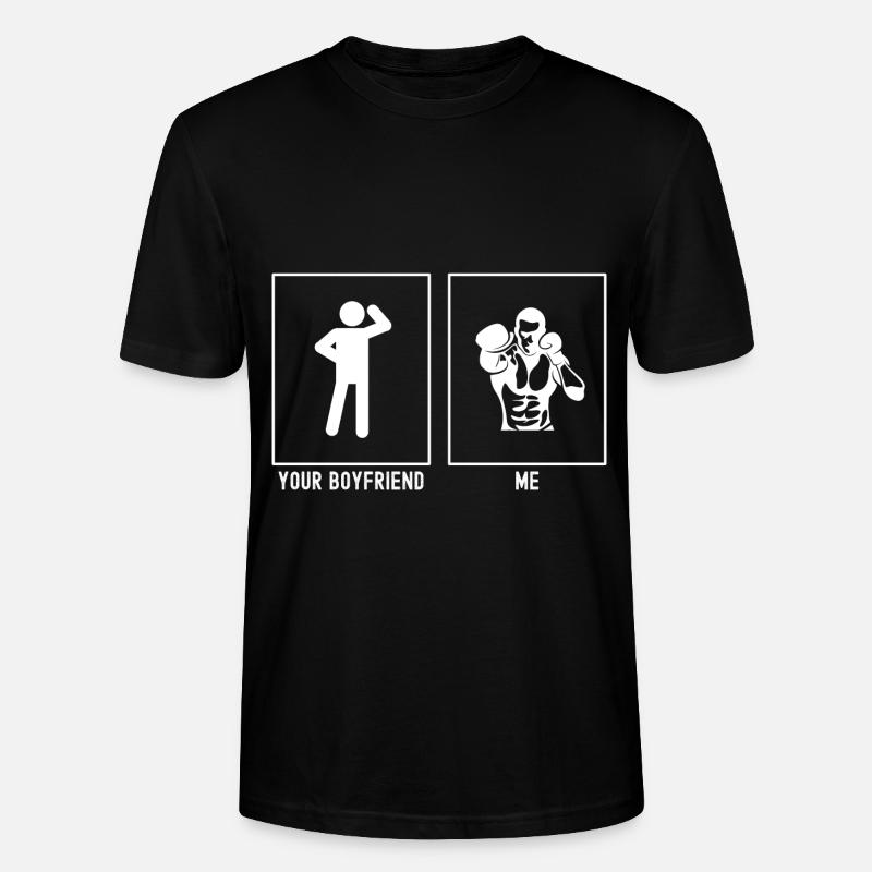 Votre ami - Moi - Boxing Punch - T-shirt bio CRAFTER Stanley Stella Unisexe - noir