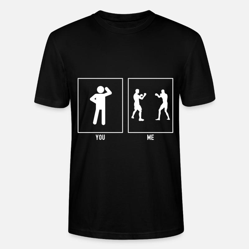 Vous - Moi - Combat de boxe - T-shirt bio CRAFTER Stanley Stella Unisexe - noir