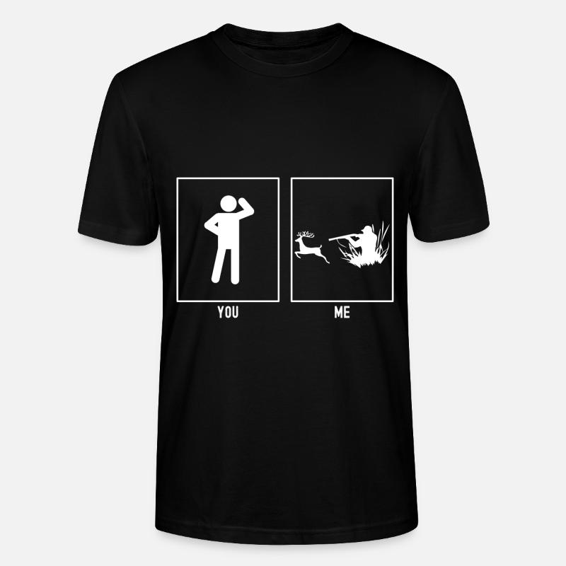 Sie - Ich - Jagd auf Rehe - Stanley/Stella Unisex Bio-T-Shirt CRAFTER - Schwarz
