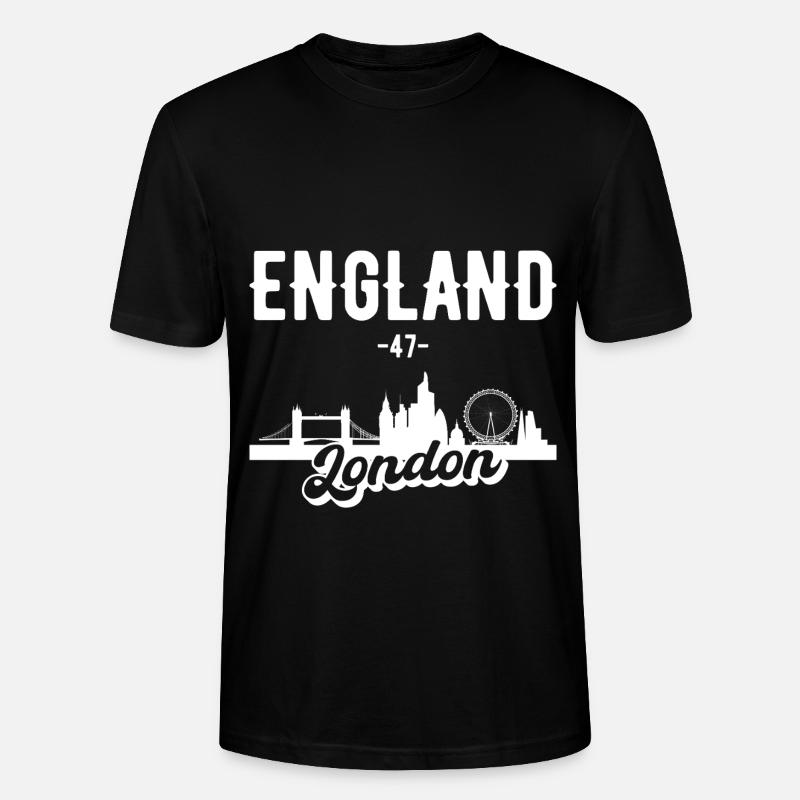 Idée cadeau London Skyline - T-shirt bio CRAFTER Stanley Stella Unisexe - noir