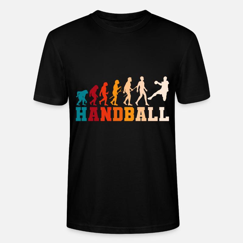Handball Evolution Handballer Handballspieler - T-shirt bio CRAFTER Stanley Stella Unisexe - noir