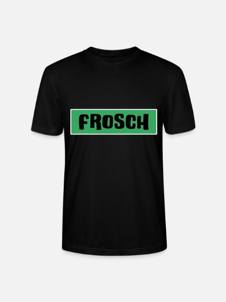 Frosch froschgrüner Froschkönig Prinz-Frosch - Stanley/Stella Unisex Bio-T-Shirt CRAFTER - Schwarz
