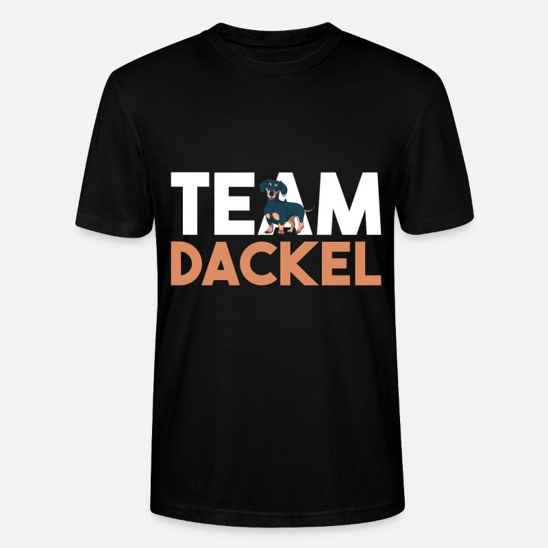 Hund Dackel - Stanley/Stella Unisex Bio-T-Shirt CRAFTER - Schwarz