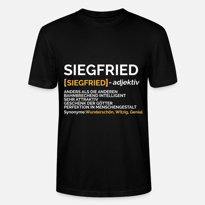 Siegfried - Stanley/Stella Unisex Bio-T-Shirt CRAFTER - Schwarz