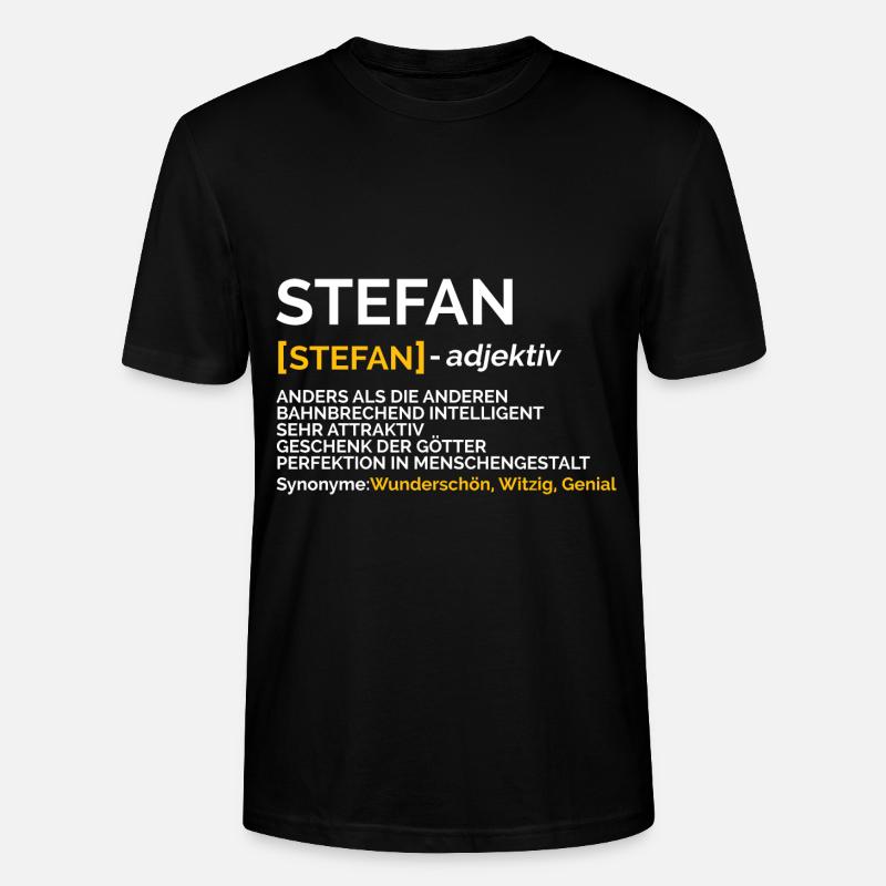 Stefan - Stanley/Stella Unisex Bio-T-Shirt CRAFTER - Schwarz