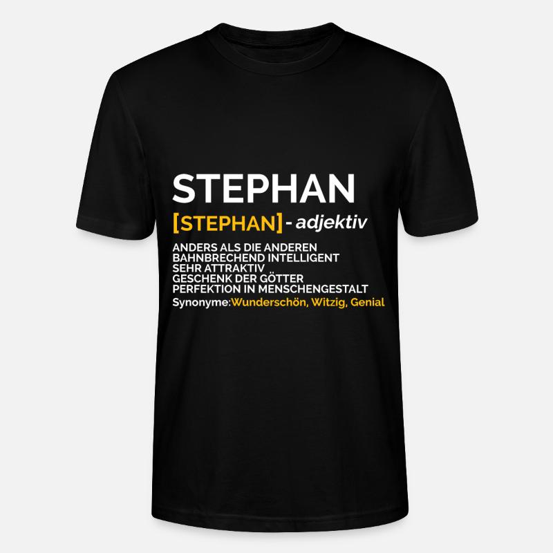 Stephan - Stanley/Stella Unisex Bio-T-Shirt CRAFTER - Schwarz