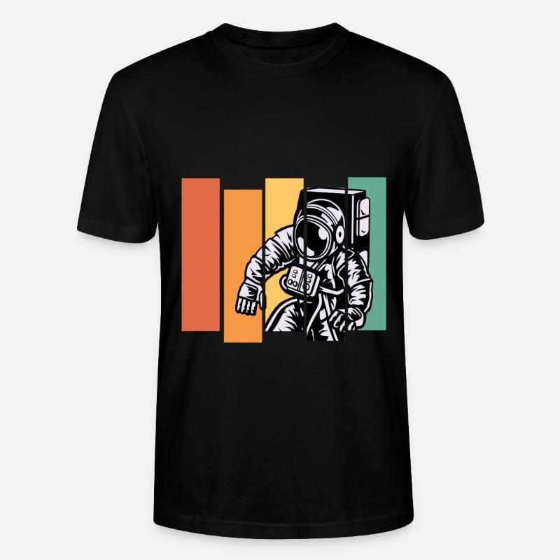 Astronaut Raumfahrt - Stanley/Stella Unisex Bio-T-Shirt CRAFTER - Schwarz