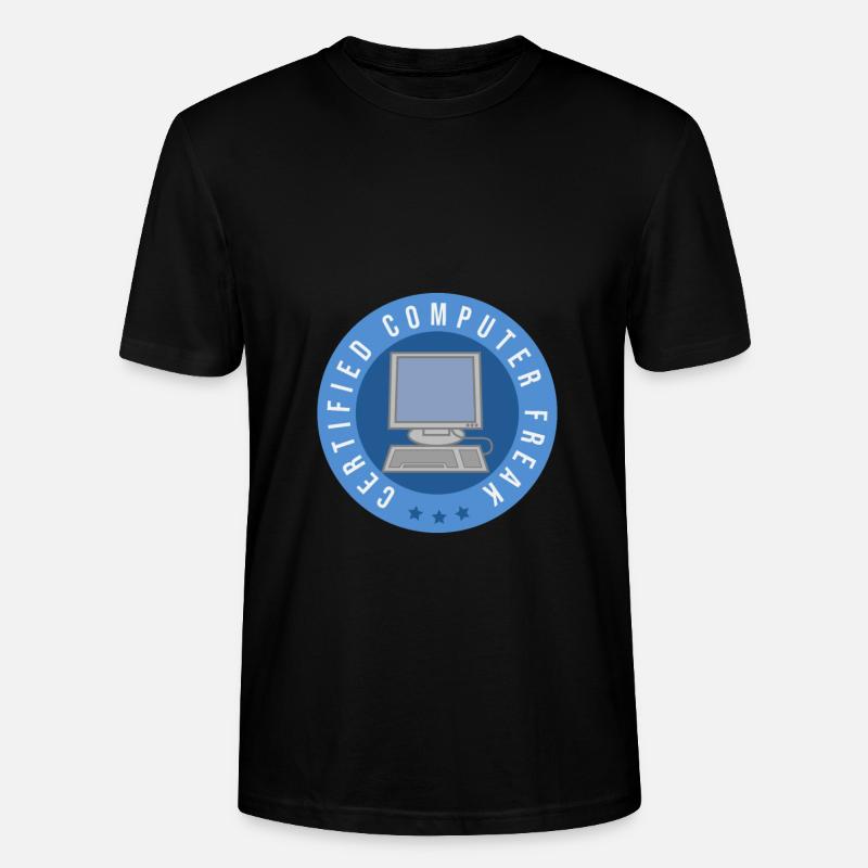 Computer certified - Computer Freak - Stanley/Stella Unisex Bio-T-Shirt CRAFTER - Schwarz