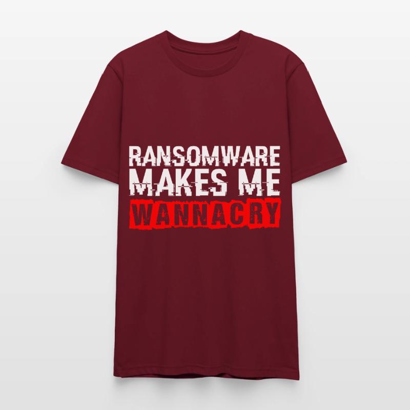 Ransomware lässt mich weinen Hacker Code Hacker Stanley/Stella Unisex Bio-T-Shirt CRAFTER