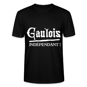 Gaulois indépendant ! - T-shirt bio CRAFTER Stanley Stella Unisexe - noir - Devant - Alina (178cm) & Michal (187cm)
