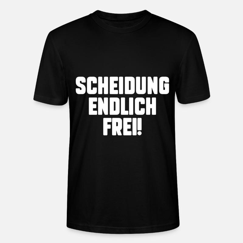 Geschieden Scheidung Scheidungsparty - Stanley/Stella Unisex Bio-T-Shirt CRAFTER - Schwarz