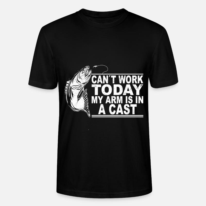Fischen Dad Geschenkidee - Stanley/Stella Unisex Bio-T-Shirt CRAFTER - Schwarz