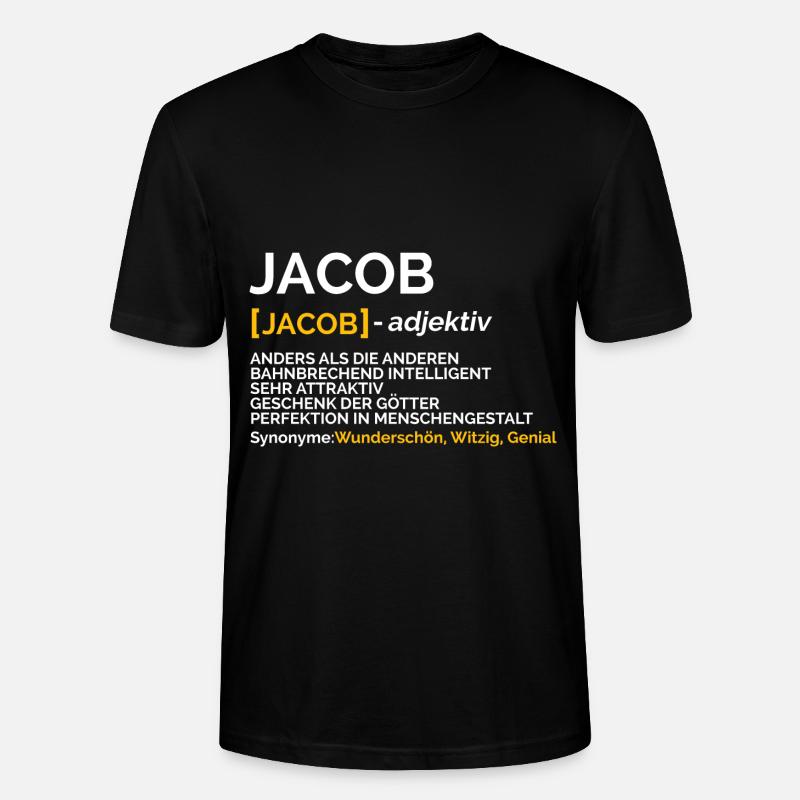 Jacob - Stanley/Stella Unisex Bio-T-Shirt CRAFTER - Schwarz