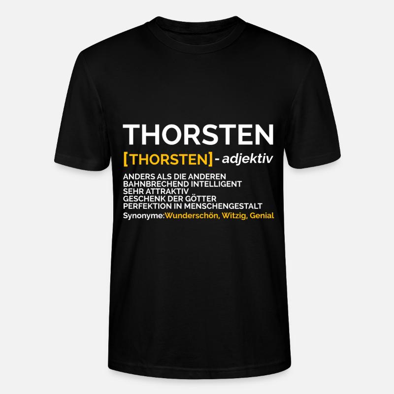 Thorsten - Stanley/Stella CRAFTER Unisex Organic T-Shirt - black