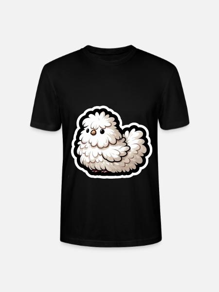 Silkie Chicken Fluffy Chicken Silkies - Stanley/Stella Unisex Bio-T-Shirt CRAFTER - Schwarz