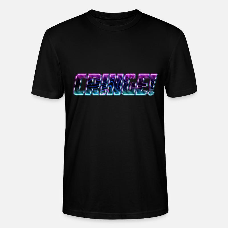 CRINGE cringe cringe | Brukt forlegenhet - Stanley/Stella CRAFTER unisex økologisk T-skjorte - svart