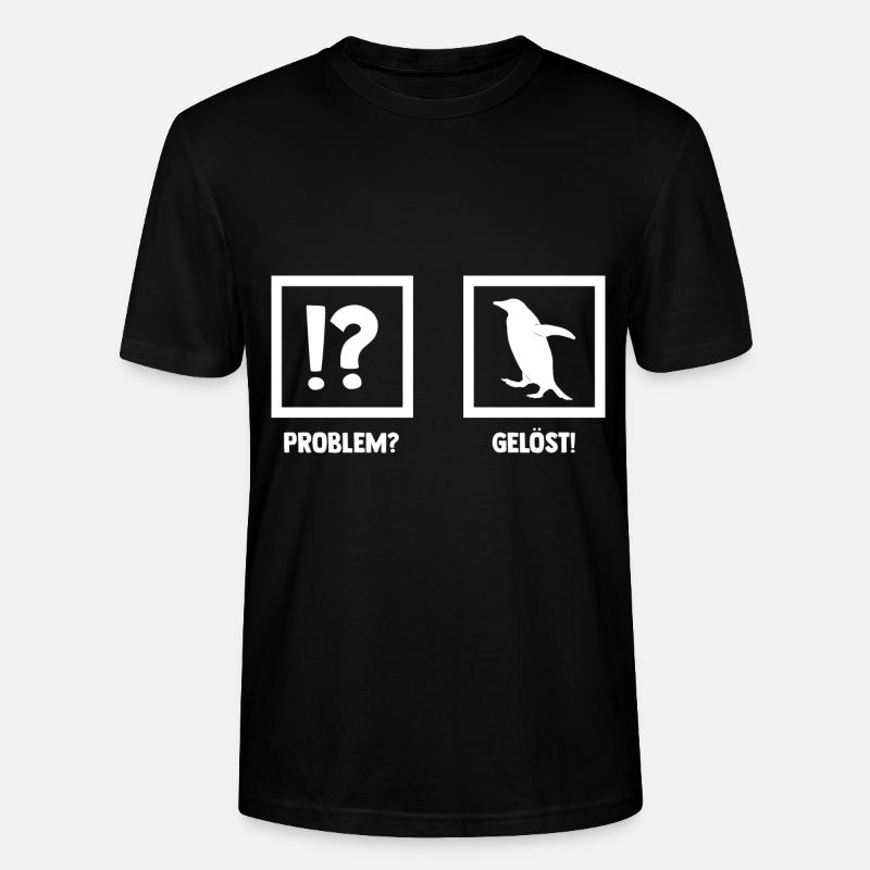 Pinguin - Stanley/Stella Unisex Bio-T-Shirt CRAFTER - Schwarz