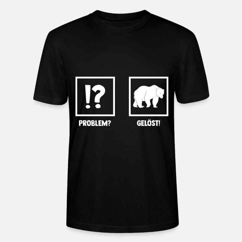 Braunbär Bär - Stanley/Stella Unisex Bio-T-Shirt CRAFTER - Schwarz