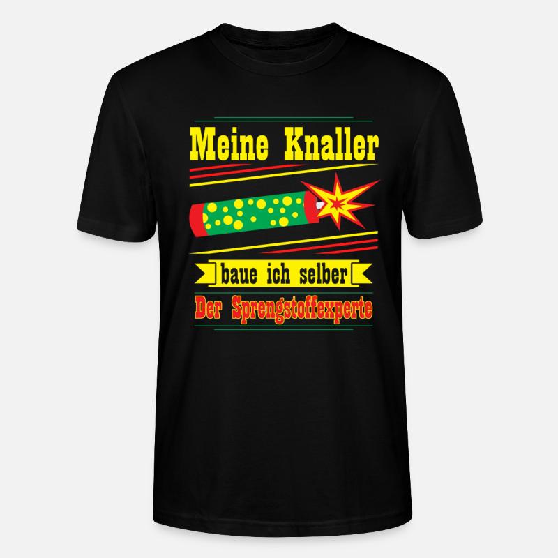 Sprengstoffexperte, silvester - Stanley/Stella Unisex Bio-T-Shirt CRAFTER - Schwarz