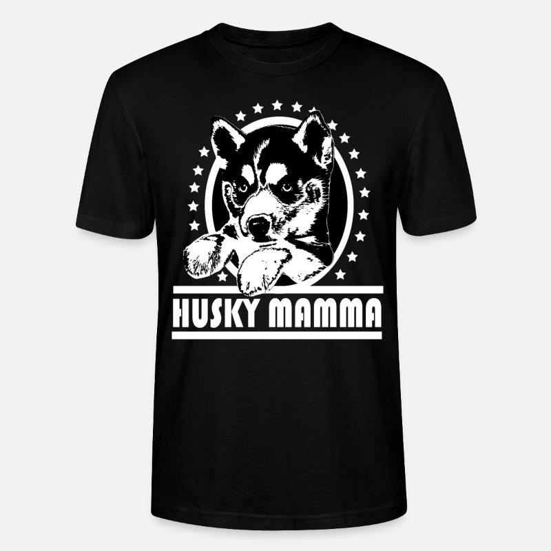Husky Mamma - Stanley/Stella Unisex Bio-T-Shirt CRAFTER - Schwarz