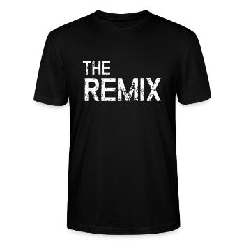 The Original / The Remix - Father Son Partnerhirt - Stanley/Stella CRAFTER Unisex Organic T-Shirt - black - Front - Alina (178cm) & Michal (187cm)