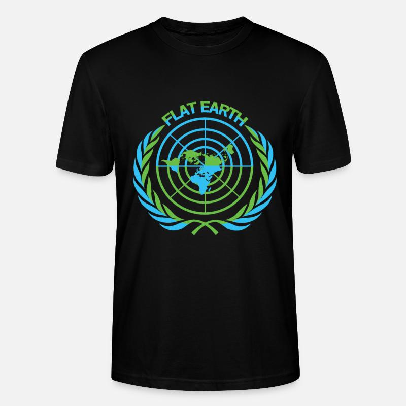 Flat Earth - Stanley/Stella Unisex Bio-T-Shirt CRAFTER - Schwarz