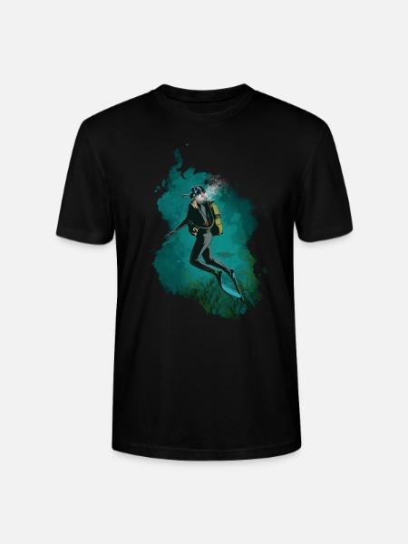 diving - Stanley/Stella CRAFTER Unisex Organic T-Shirt - black