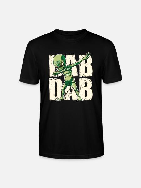 Dabbing Alien Dab Dab - Stanley/Stella CRAFTER Unisex Organic T-Shirt - black