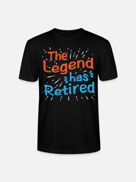 Retirement Legend - Stanley/Stella CRAFTER Unisex Organic T-Shirt - black