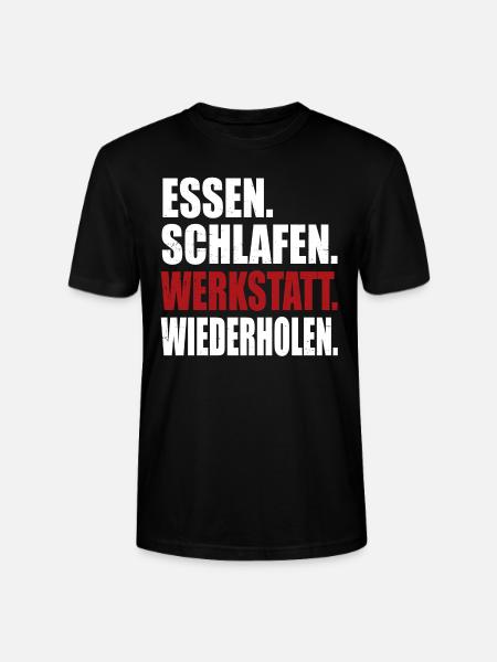 Werkstatt Mann - Stanley/Stella Unisex Bio-T-Shirt CRAFTER - Schwarz