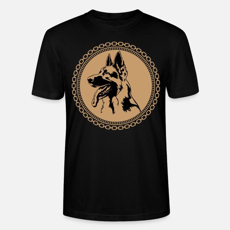 Deutscher Schäferhund - Stanley/Stella Unisex Bio-T-Shirt CRAFTER - Schwarz