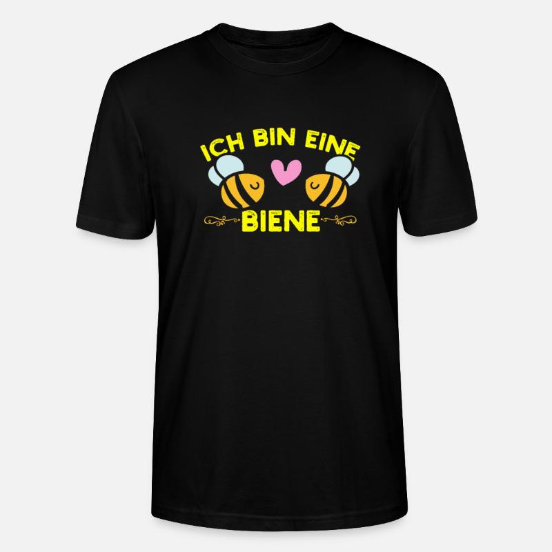 Ich bin eine Biene - Stanley/Stella Unisex Bio-T-Shirt CRAFTER - Schwarz