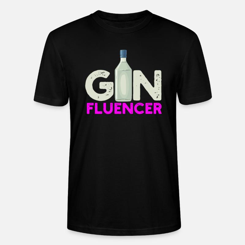 Gin Fluencer - Stanley/Stella Unisex Bio-T-Shirt CRAFTER - Schwarz