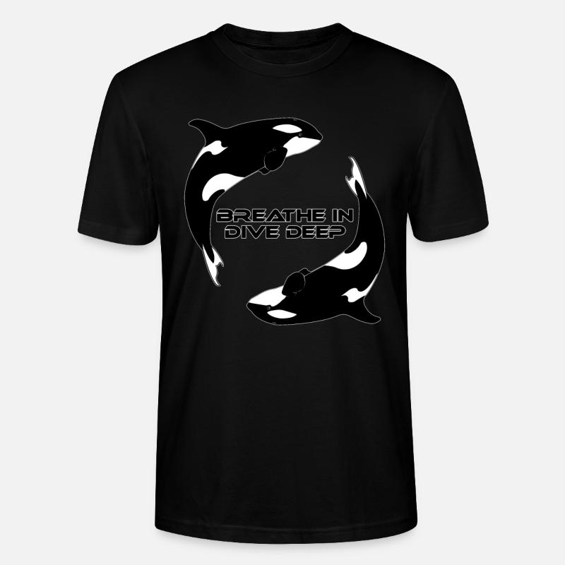 Orca Killerwale - Stanley/Stella Unisex Bio-T-Shirt CRAFTER - Schwarz