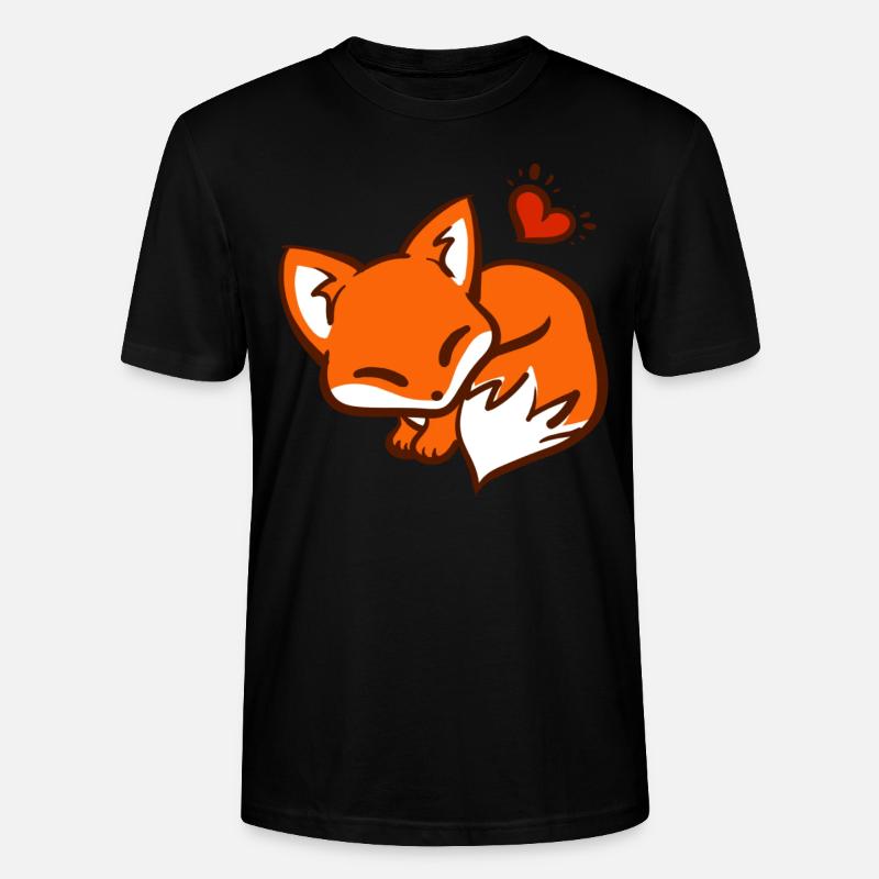 Renard mignon / Renard mignon - T-shirt bio CRAFTER Stanley Stella Unisexe - noir